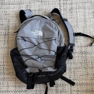 The North Face Borealis Gray and Black Backpack